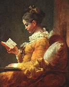 Jean-Honore Fragonard Young Girl Reading Spain oil painting artist